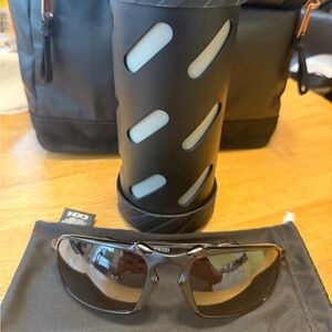 Oakley Black Sunglasses with Brown Lenses